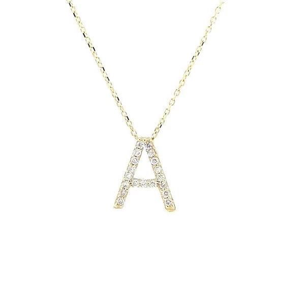 A Letter Pendant With Diamonds