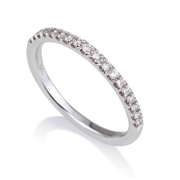 Lab Diamond  Row Ring Studded With Small Stones