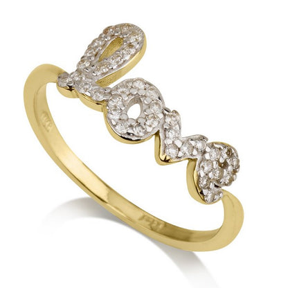 Diamond LOVE Ring